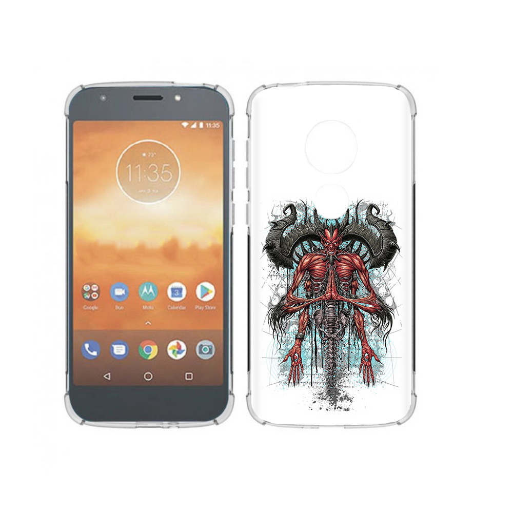

Чехол MyPads Tocco для Motorola Moto E5 Play дьявол (PT227065.372.340), Прозрачный, Tocco