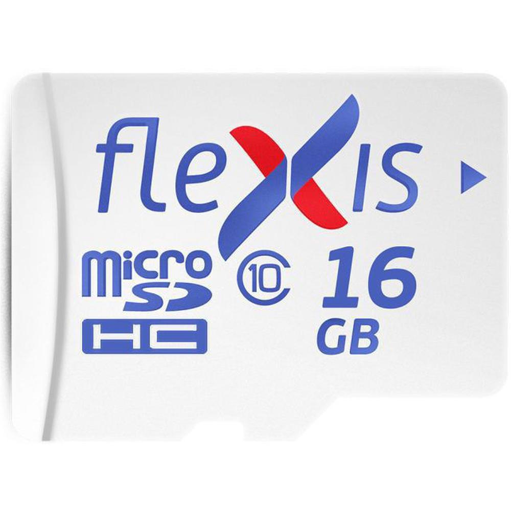 Карта памяти Flexis Micro SDXC 16Гб (FMSD016GU1A) + SD adapter