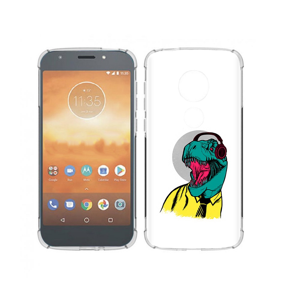 

Чехол MyPads Tocco для Motorola Moto E5 Play дино (PT227065.372.326), Прозрачный, Tocco