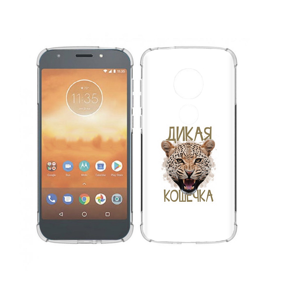 Чехол MyPads Tocco для Motorola Moto E5 Play дикая кошечка (PT227065.372.324)