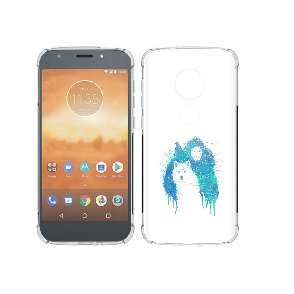 

Чехол MyPads Tocco для Motorola Moto E5 Play джон сноу (PT227065.372.323), Прозрачный, Tocco
