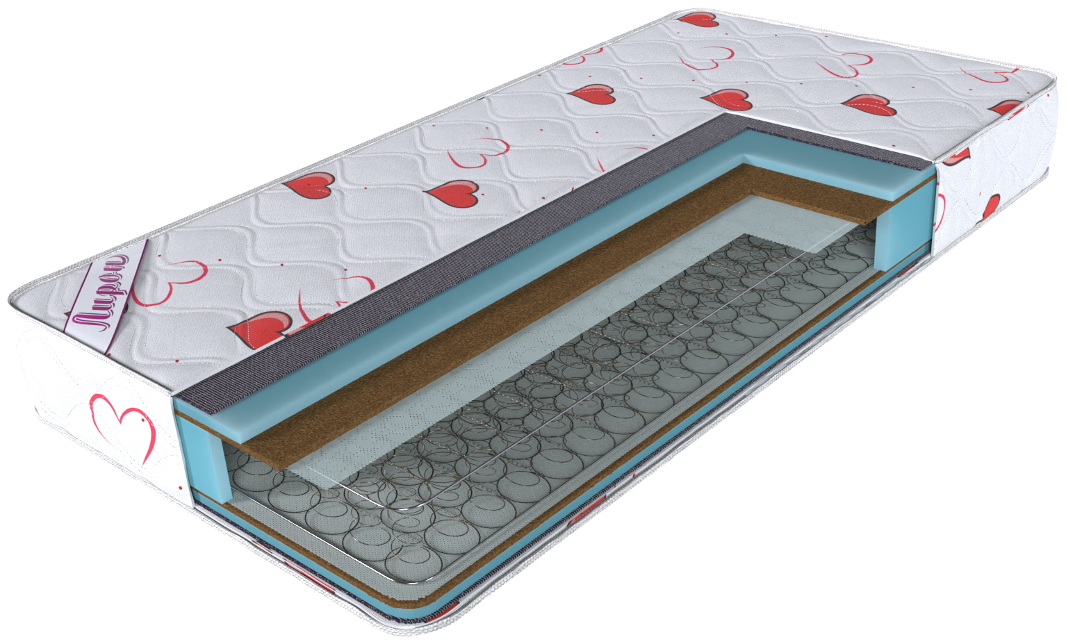 

Матрас Matrasliron Кокос 120х200x20, Цветной, Кокос