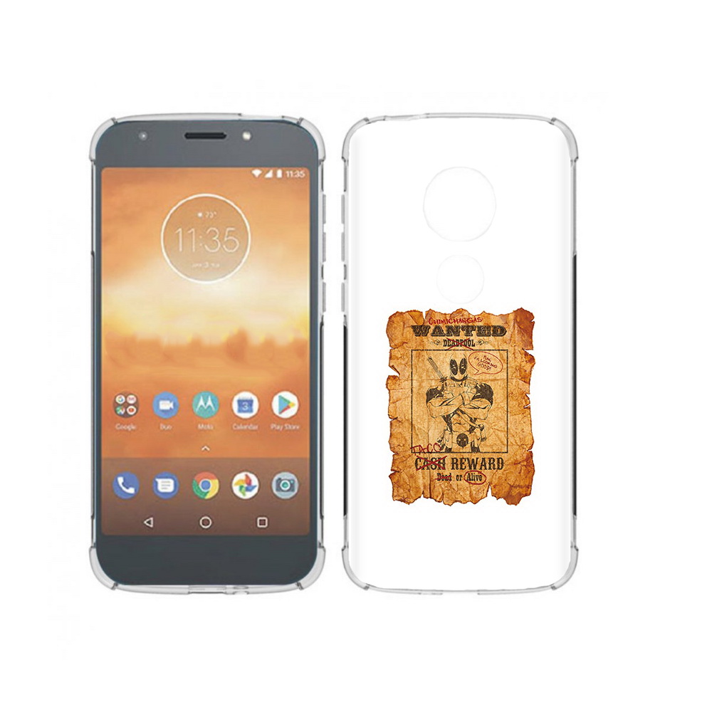 

Чехол MyPads Tocco для Motorola Moto E5 Play дедпул (PT227065.372.317), Прозрачный, Tocco