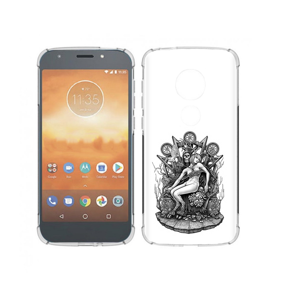 Чехол MyPads Tocco для Motorola Moto E5 Play девушка на троне (PT227065.372.309)
