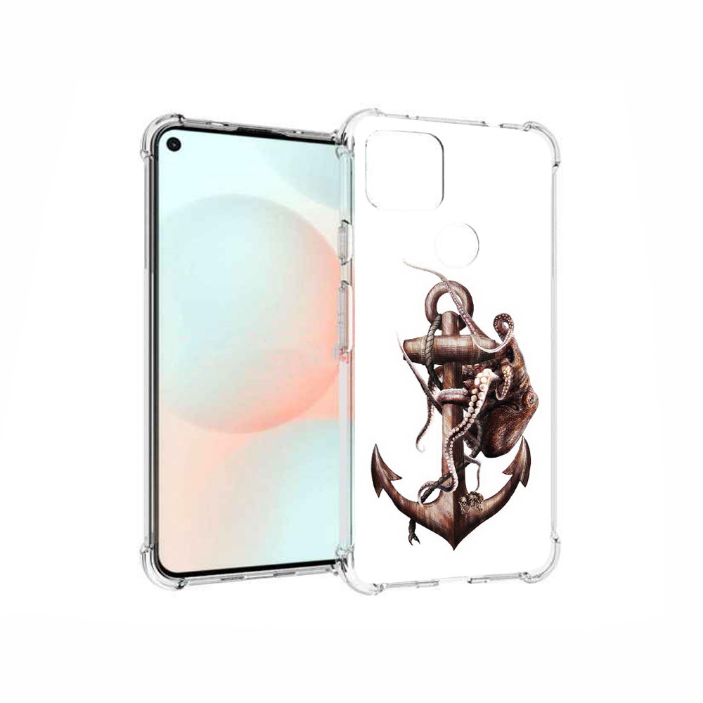 

Чехол MyPads Tocco для Google Pixel 5A ржавый якорь, Прозрачный, Tocco