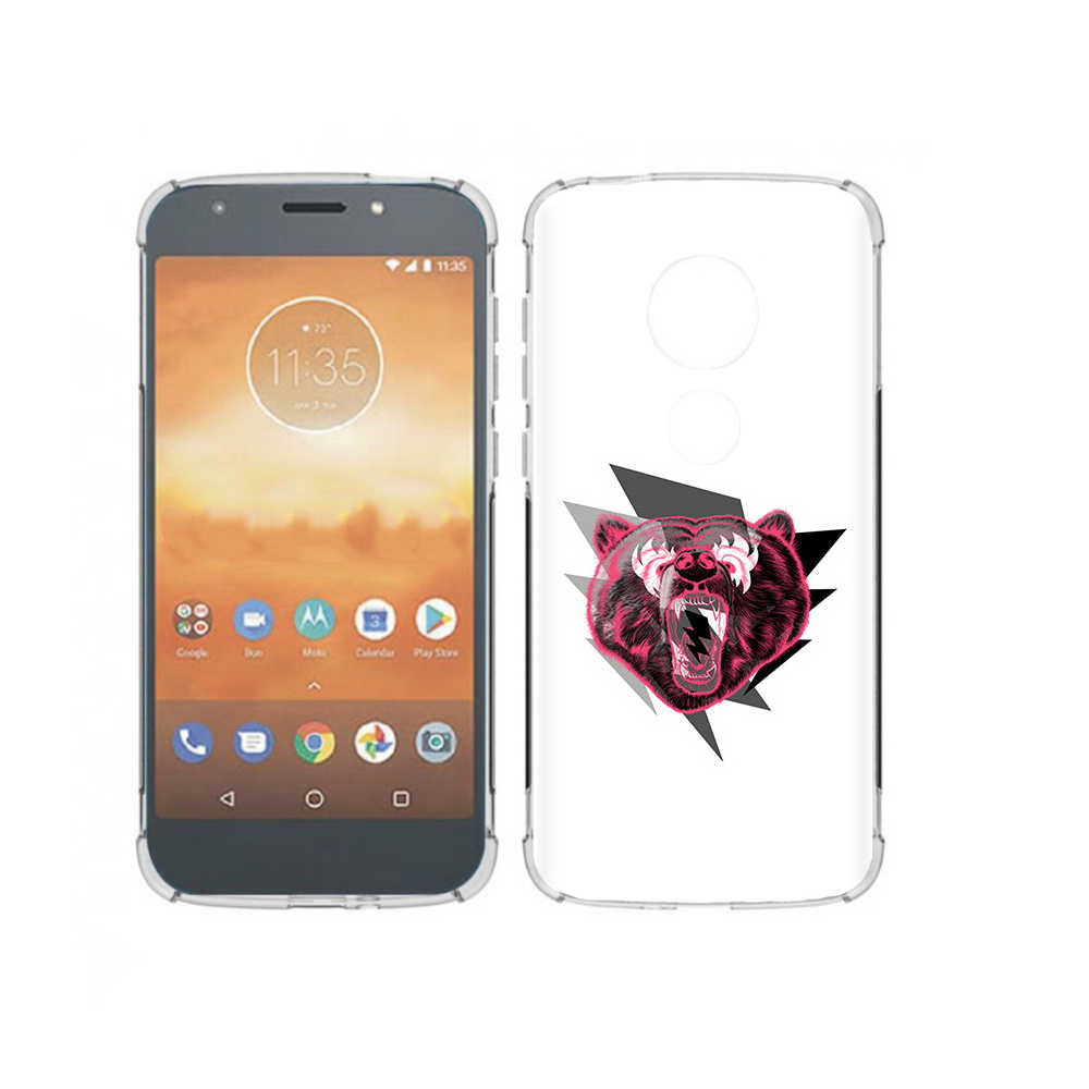 

Чехол MyPads Tocco для Motorola Moto E5 Play грозовой медведь (PT227065.372.301), Прозрачный, Tocco