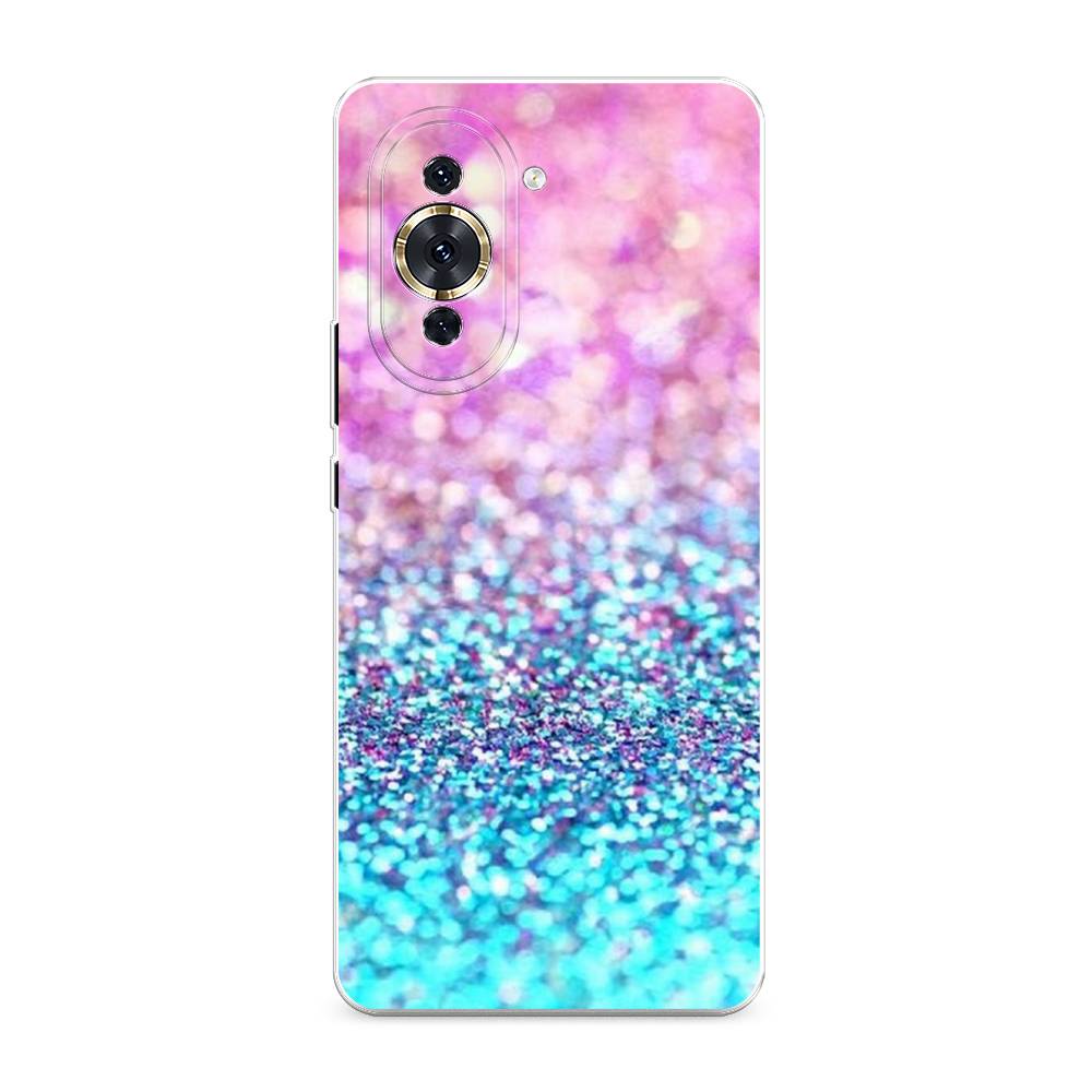 

Силиконовый чехол "Розово-голубые глиттеры рисунок" на Huawei Nova 10 Pro