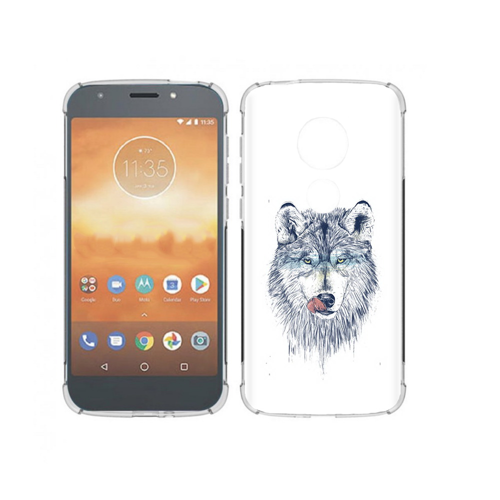 Чехол MyPads Tocco для Motorola Moto E5 Play голодгый волк (PT227065.372.292)