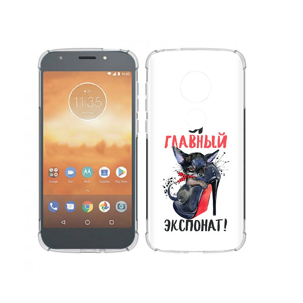 

Чехол MyPads Tocco для Motorola Moto E5 Play главный экспонат (PT227065.372.288), Прозрачный, Tocco