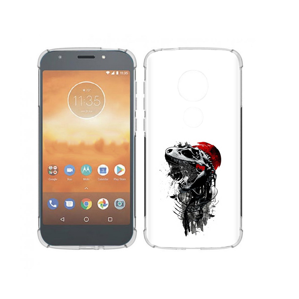 

Чехол MyPads Tocco для Motorola Moto E5 Play вымерший динозавр (PT227065.372.284), Прозрачный, Tocco