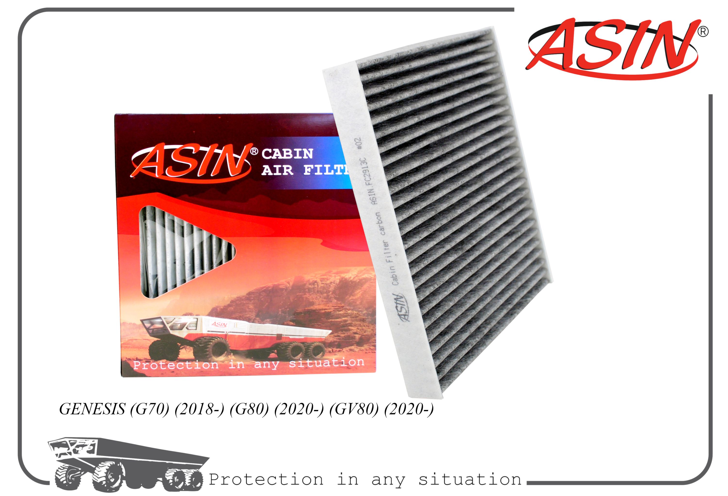 

Фильтр салонный ASIN.FC2913C GENESIS (G70) (2018-) (G80) (2020-) (GV80) (2020-)