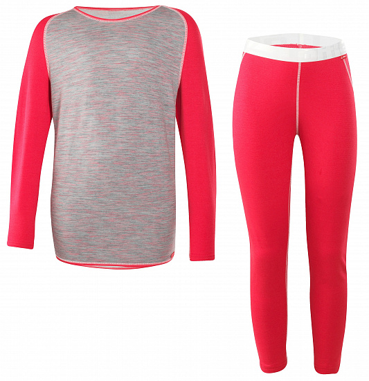 Термобелье детское комплект Loeffler Warm, розовый, 104