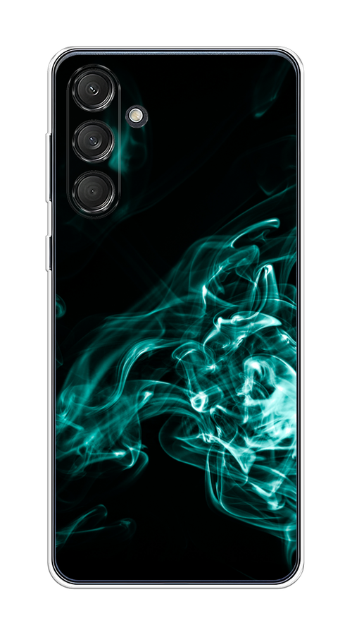 

Чехол на Samsung Galaxy M55 "Дым", Бирюзовый;черный;голубой, 2109650-1