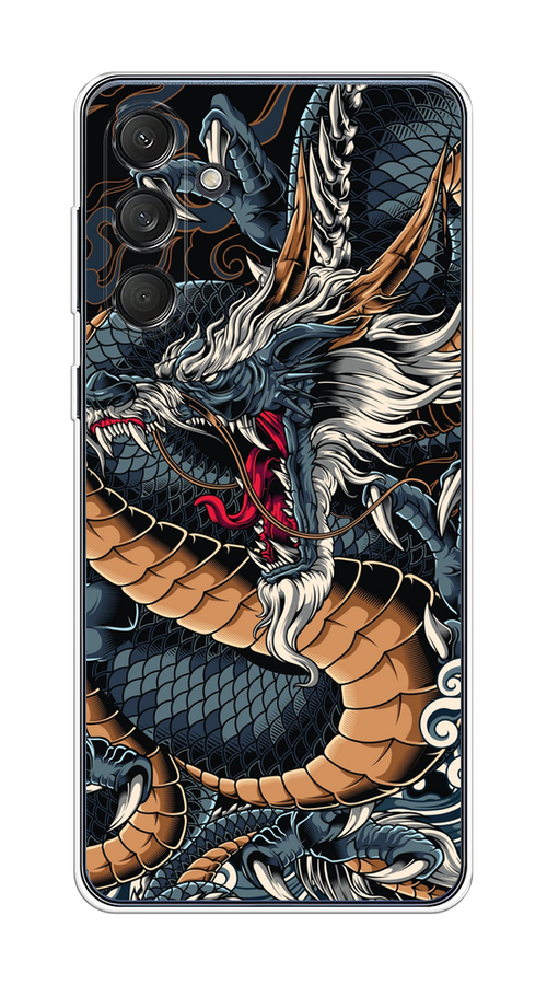 

Чехол на Samsung Galaxy M55 "Japanese Dragon", Коричневый;черный;синий, 2109650-1