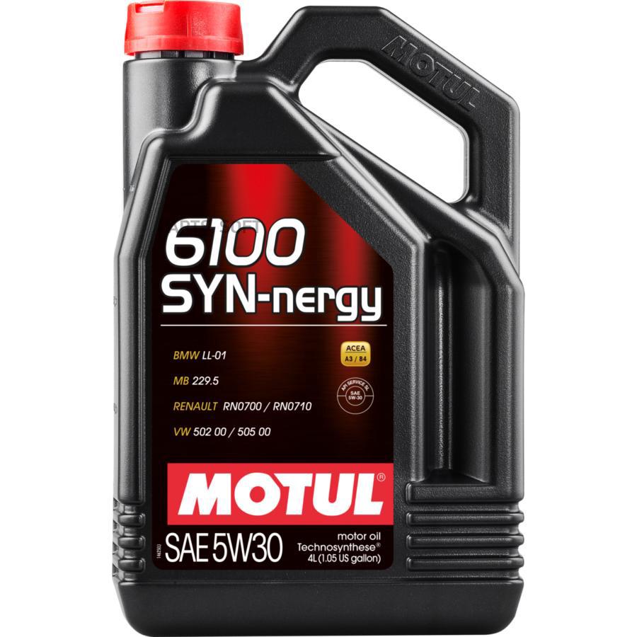 

Масло motul 5w30 6100 syn-nergy+ api sl/cf acea a3/b4 4л син 107971/112138