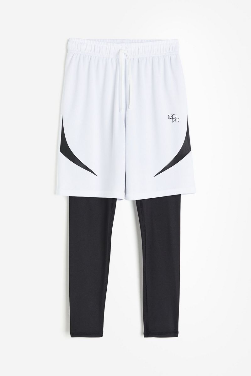 

Леггинсы детские H&M 1035467, белый черный, 104, 1035467