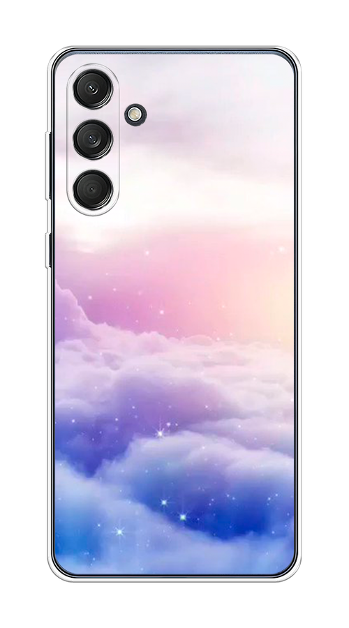 

Чехол на Samsung Galaxy M55 "Небеса", Голубой;белый;розовый, 2109650-1