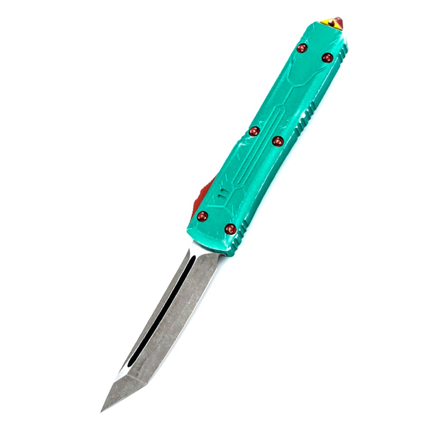 Туристический нож Microtech Ultratech Bounty Hunter, зеленый