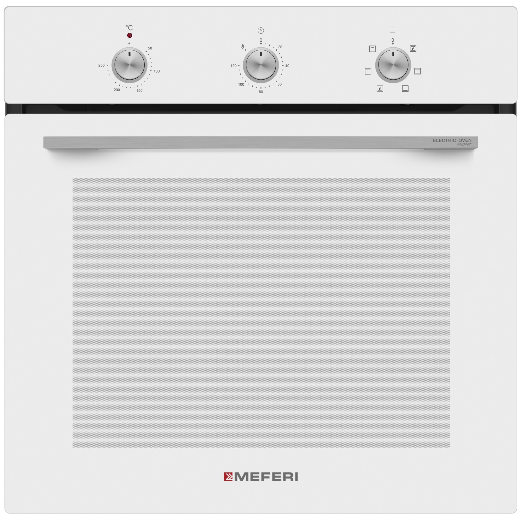 

Встраиваемый электрический духовой шкаф Meferi MEO606WH COMFORT белый, MEO606WH