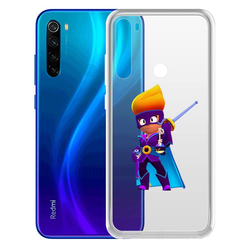 

Чехол-накладка Brawl Stars-Амбер де Ла Вега для Xiaomi Redmi Note 8/Note 8 (2021)