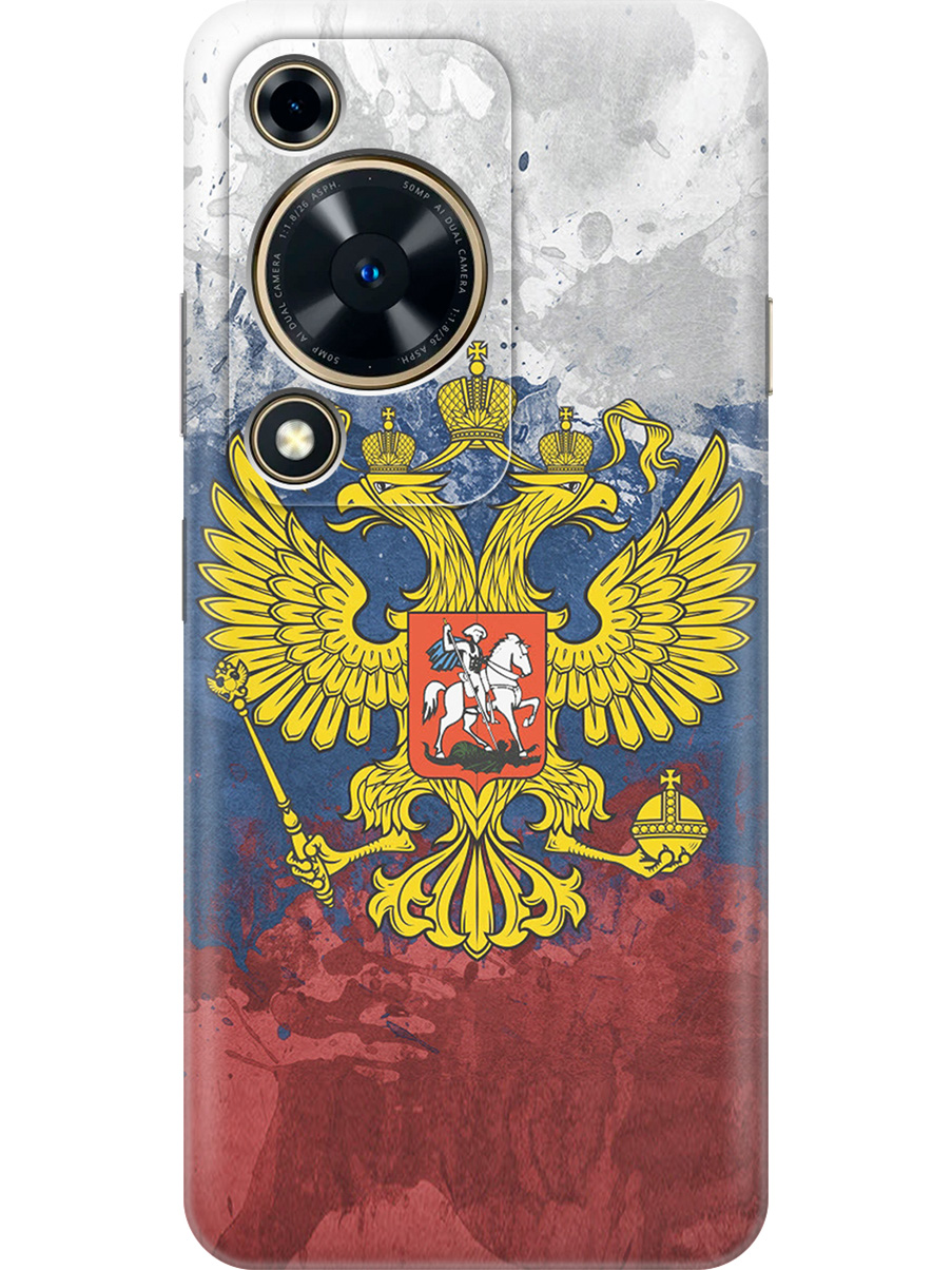 

Силиконовый чехол на Huawei nova Y72 с принтом "Герб и Флаг РФ", Прозрачный;голубой;желтый;красный, 785977881