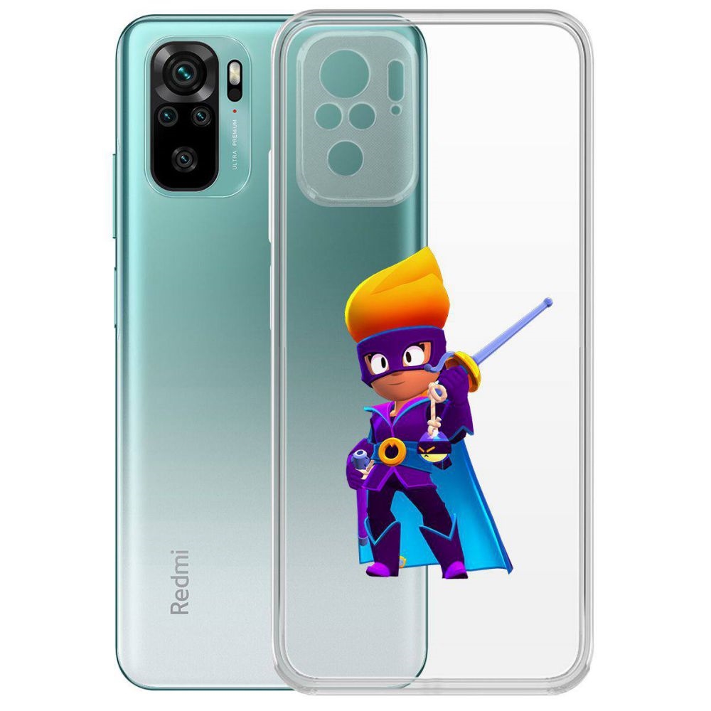 Чехол-накладка Brawl Stars-Амбер де Ла Вега для Xiaomi Redmi Note 10/ Note 10S