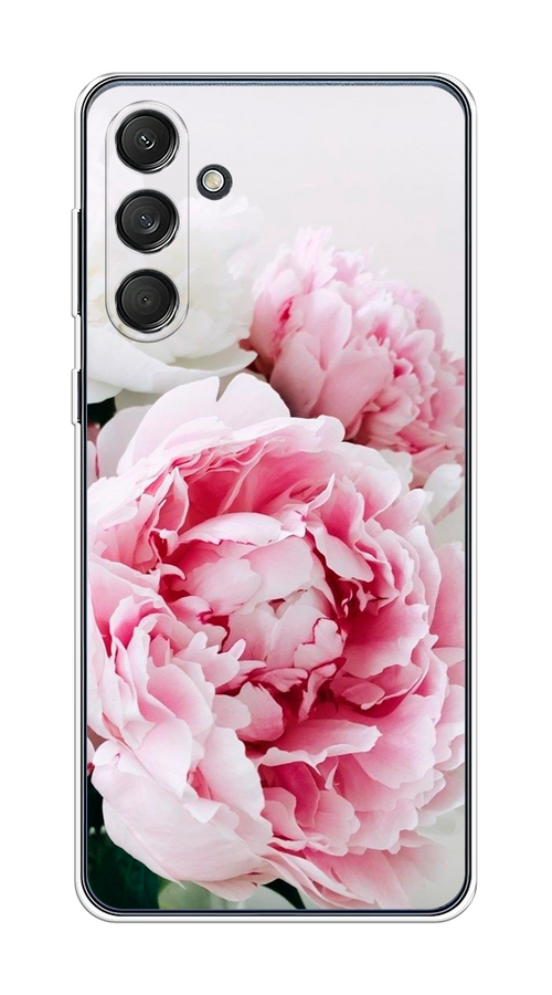 

Чехол на Samsung Galaxy M55 "Розовые и белые пионы", Розовый;белый, 2109650-1