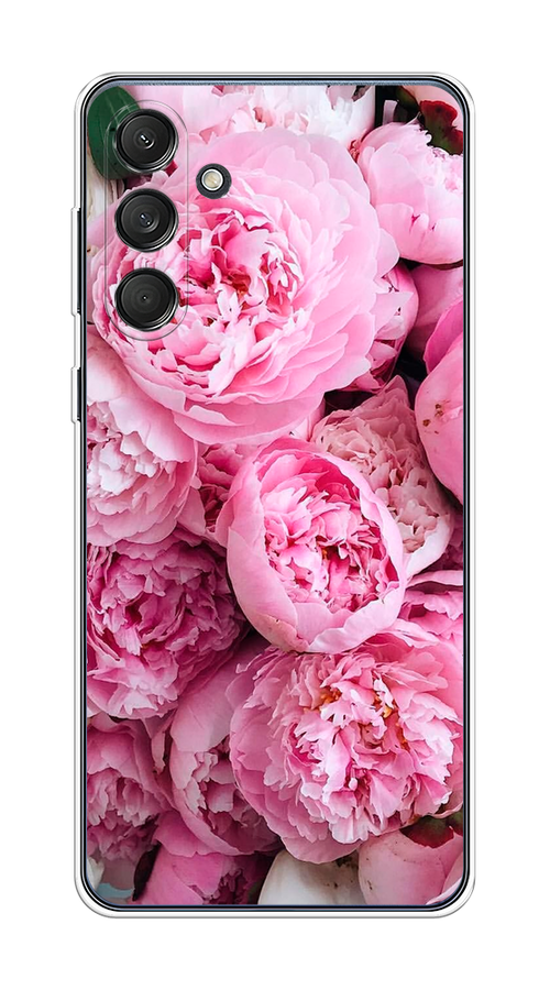 

Чехол на Samsung Galaxy M55 "Розовые пионы", Бежевый;розовый, 2109650-1
