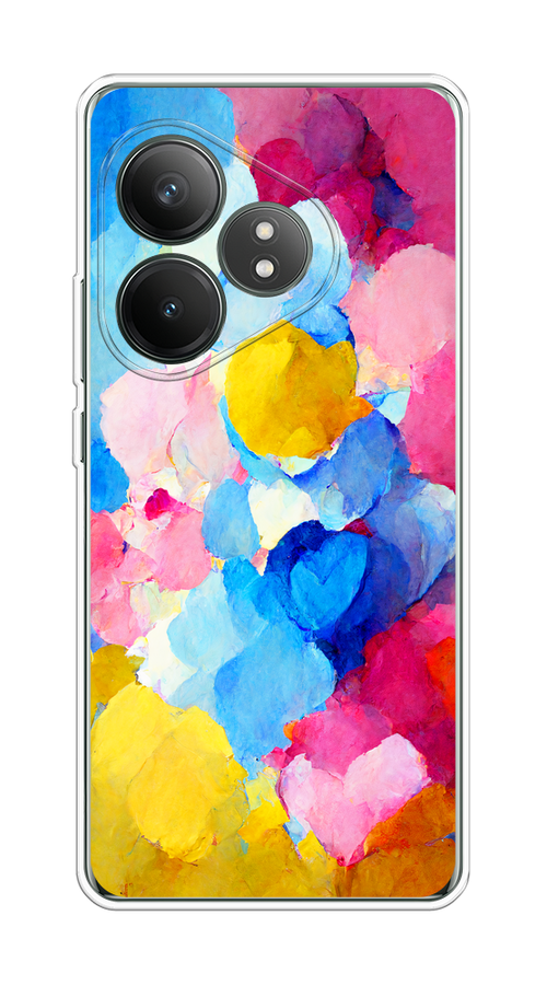 

Чехол на Realme GT Neo 6 SE "Яркие пятна", Синий;голубой;желтый;розовый, 2516850-1