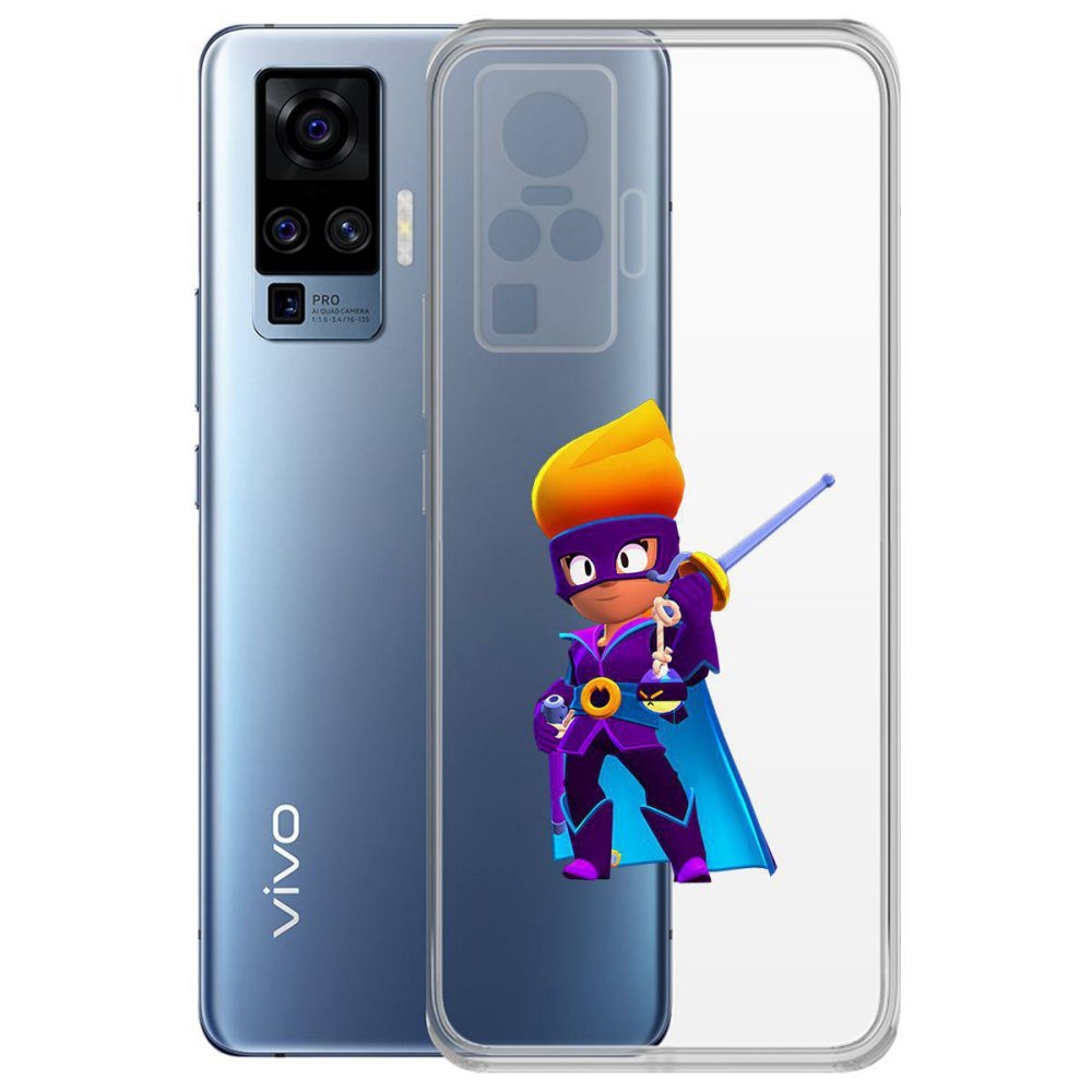 

Чехол-накладка Brawl Stars-Амбер де Ла Вега для Vivo X50 Pro, Прозрачный