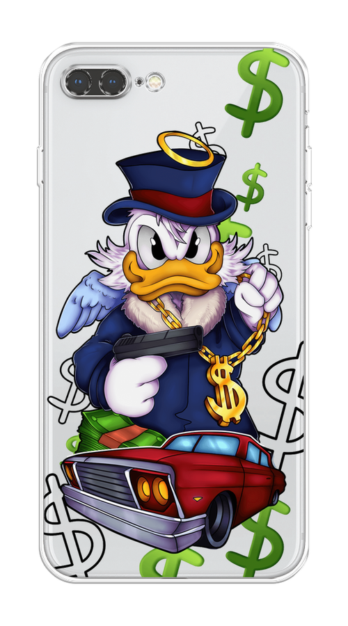 

Чехол на Apple iPhone 7 Plus/8 Plus "Scrooge McDuck with a Gold Chain", Красный;синий;белый, 10750-1
