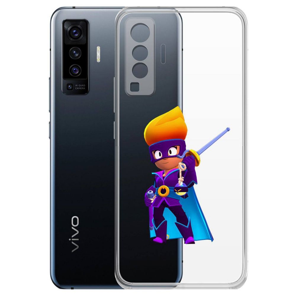 

Чехол-накладка Brawl Stars-Амбер де Ла Вега для Vivo X50, Прозрачный