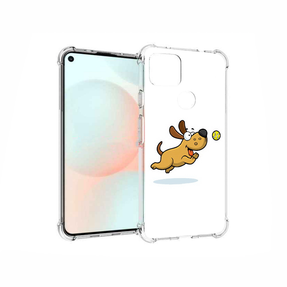 

Чехол MyPads Tocco для Google Pixel 5A пёсик, Прозрачный, Tocco