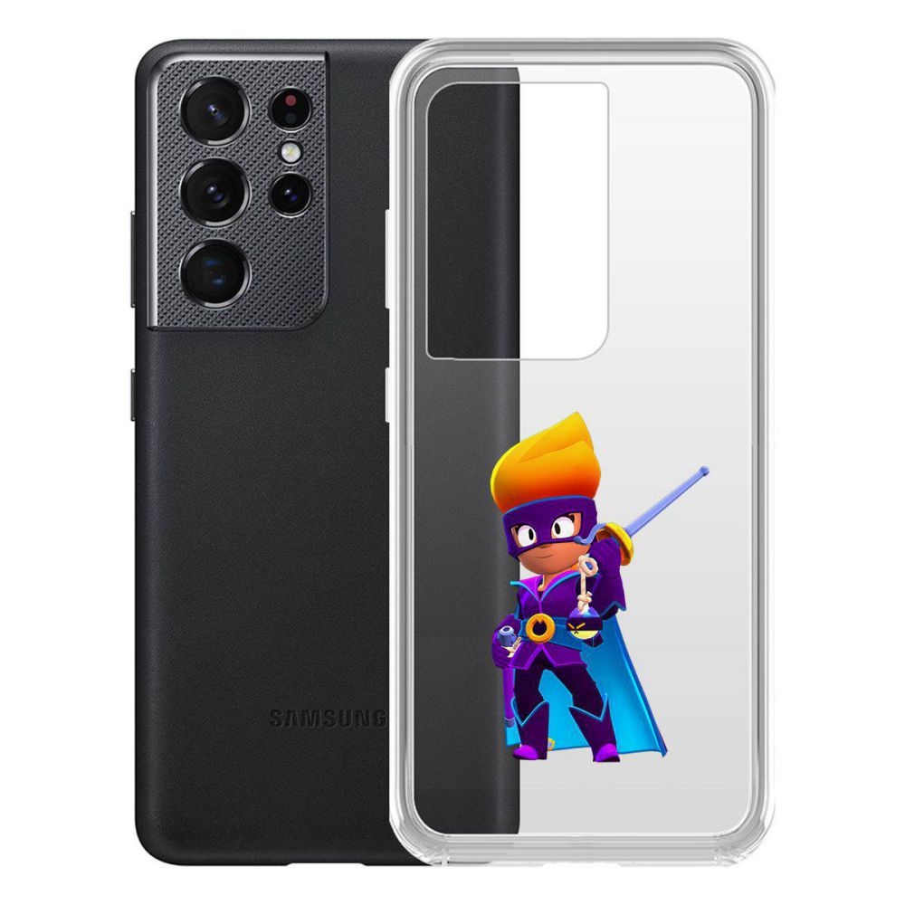 

Чехол-накладка Brawl Stars-Амбер де Ла Вега для Samsung Galaxy S21 Ultra (G998)