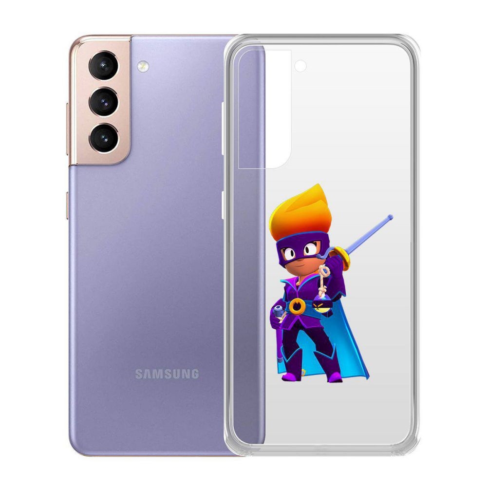 

Чехол-накладка Brawl Stars-Амбер де Ла Вега для Samsung Galaxy S21 (G991), Прозрачный