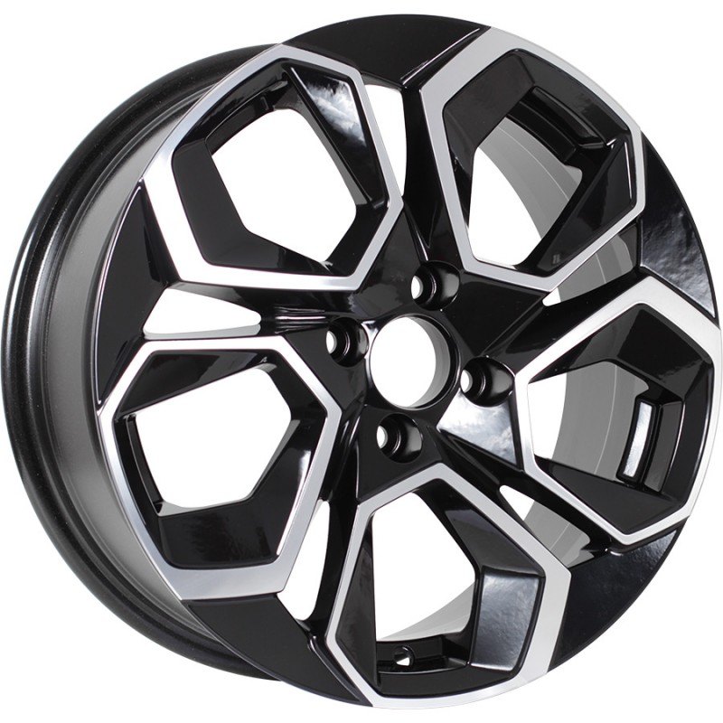 

Колесный диск KDW KD1620 R16x6.5 5x114.3 ET45 CB67.1 Black Front Polished