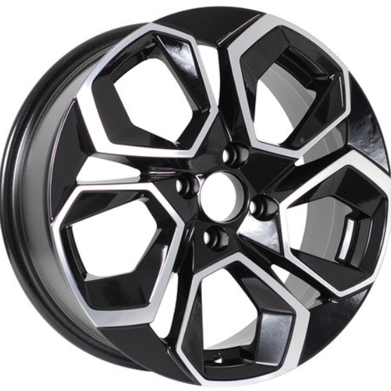 

Колесный диск KDW KD1620 R16x6.5 5x114.3 ET45 CB60.1 Black Front Polished