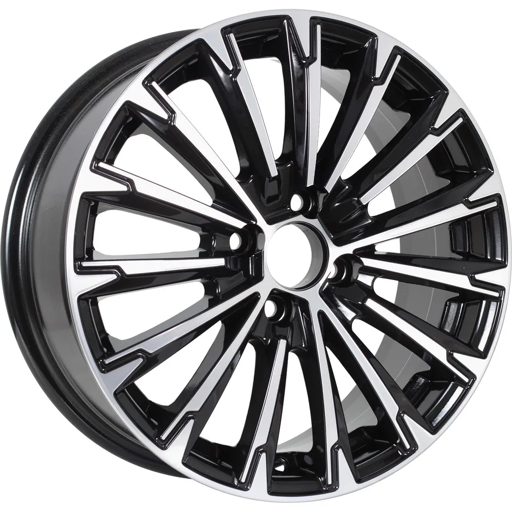 

Колесный диск KDW KD1610 R16x6.5 5x114.3 ET50 CB67.1 Black Front Polished, Черный