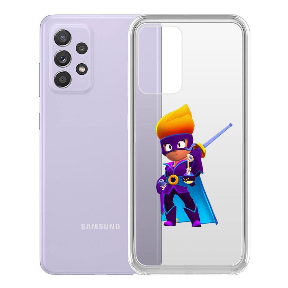 

Чехол-накладка Brawl Stars-Амбер де Ла Вега для Samsung Galaxy A52 (A525), Прозрачный