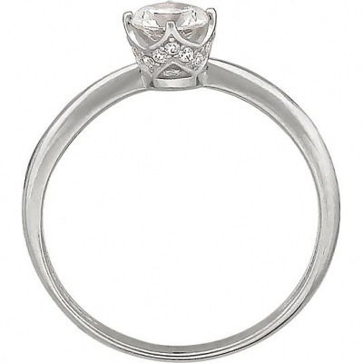 

Кольцо из белого золота со swarovski р.  Эстет 01К129300, 01К129300