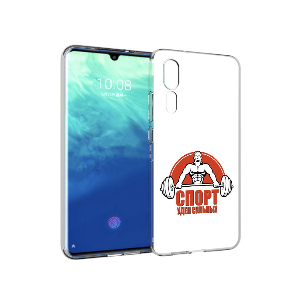 

Чехол MyPads Tocco для ZTE Axon 10 Pro бодибилдинг спорт (PT134302.444.236), Прозрачный, Tocco
