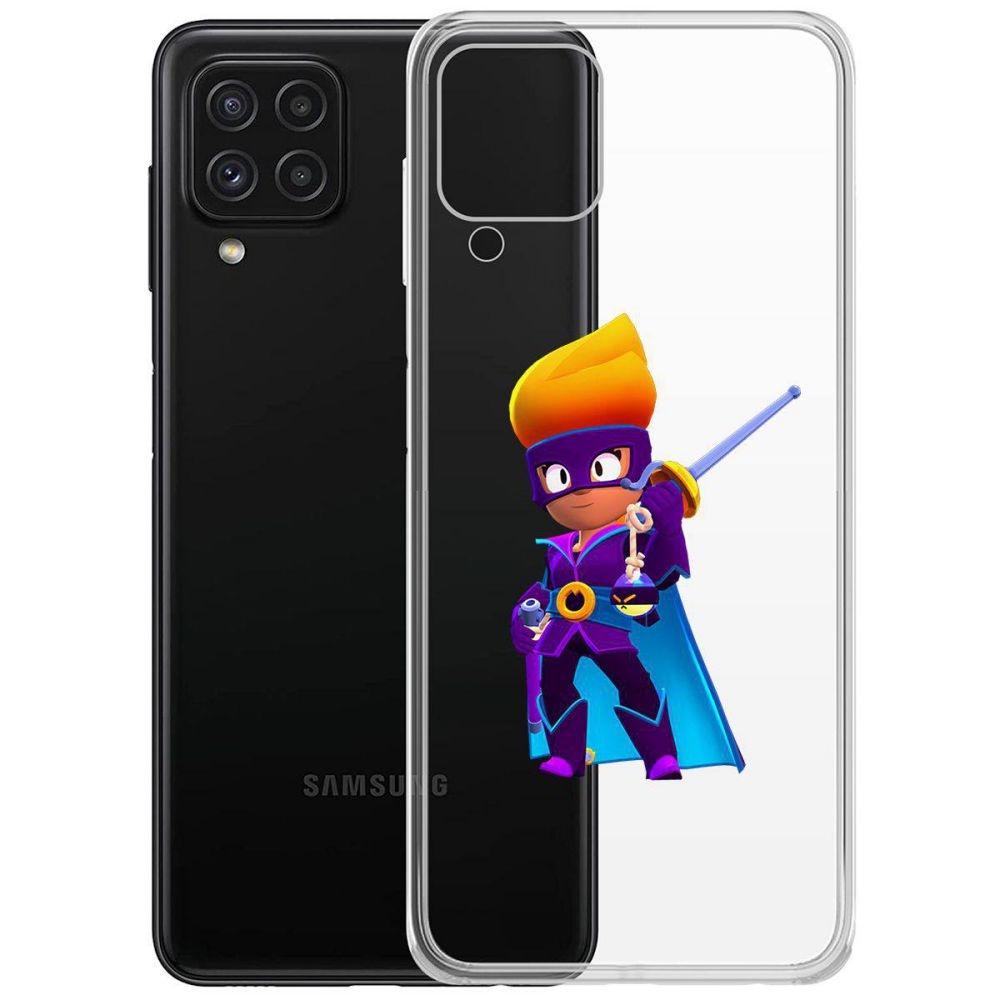 

Чехол-накладка Brawl Stars-Амбер де Ла Вега для Samsung Galaxy A22/M22 (A225/M225), Прозрачный