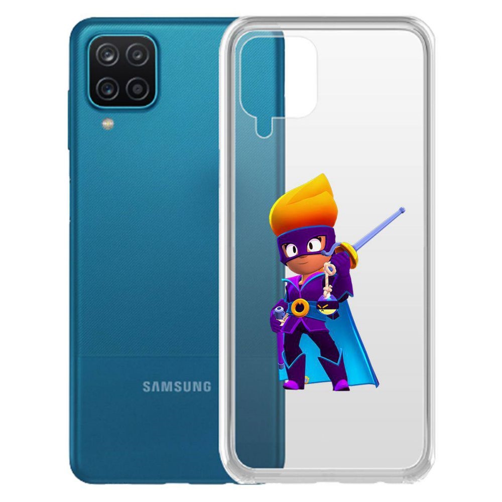 

Чехол-накладка Brawl Stars-Амбер де Ла Вега для Samsung Galaxy A12 (A125), Прозрачный