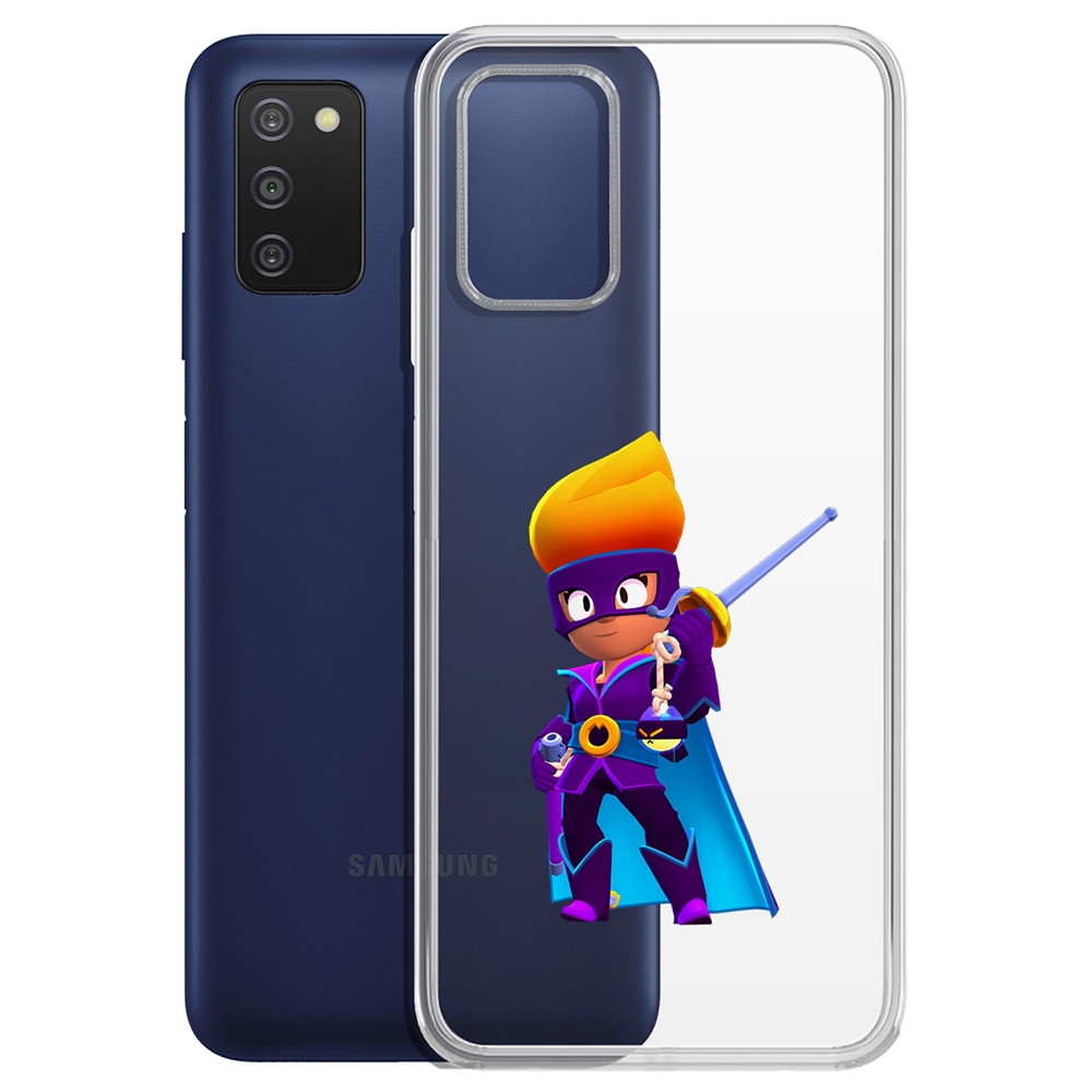 

Чехол-накладка Brawl Stars-Амбер де Ла Вега для Samsung Galaxy A03s (A037), Прозрачный
