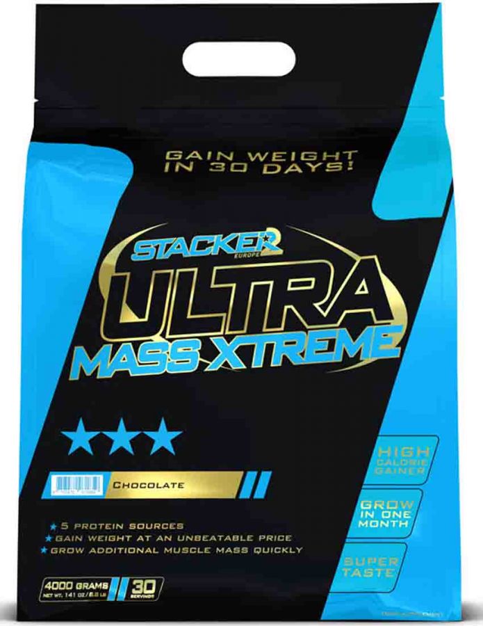 Гейнер Stacker2 Ultra Mass Xtreme, шоколад, 4000 гр.