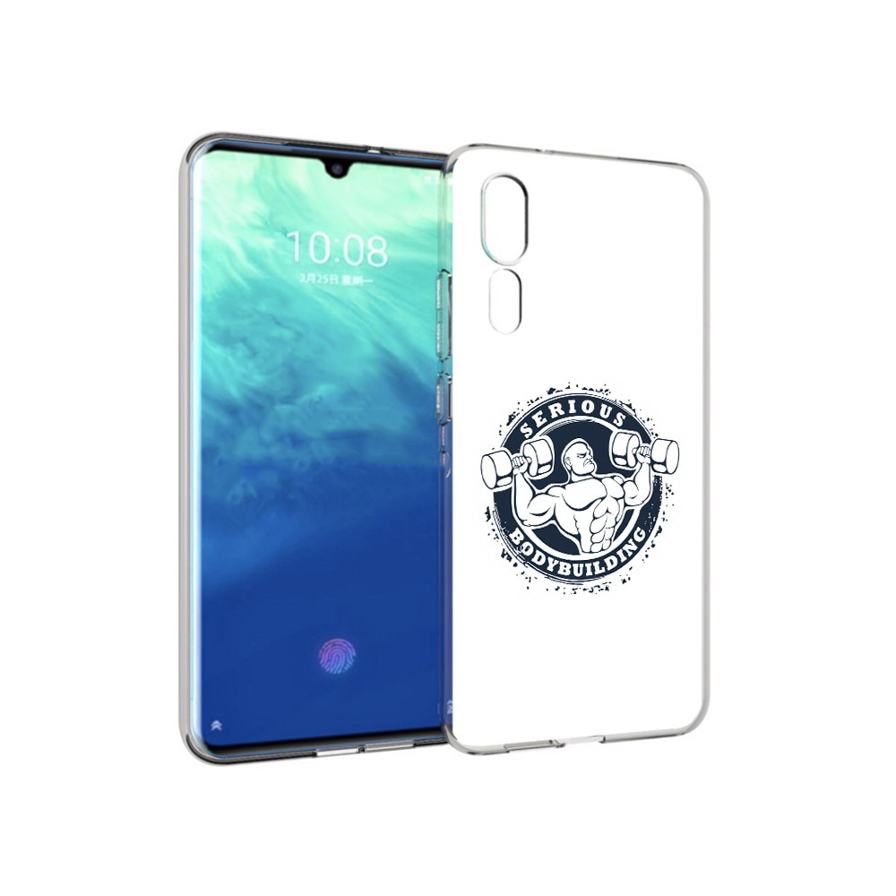 

Чехол MyPads Tocco для ZTE Axon 10 Pro бодибилдинг воля к победе (PT134302.444.231), Прозрачный, Tocco