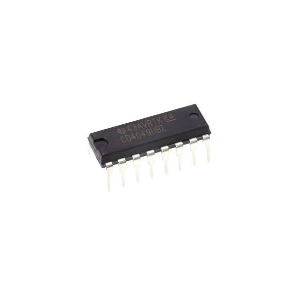 

2 шт CD4049UBE микросхема, CD4049UBE
