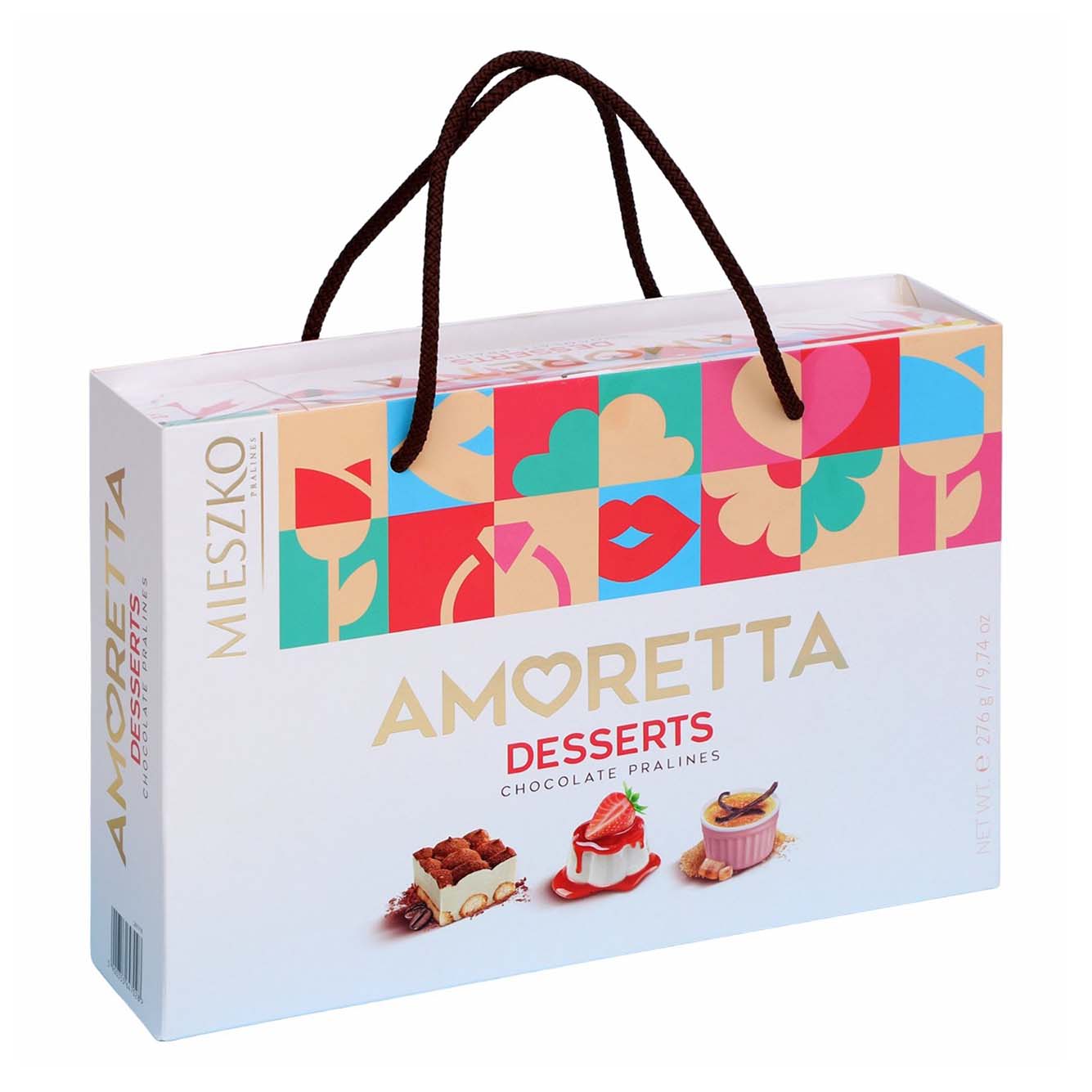 Конфеты шоколадные Mieszko Amoretta Desserts 276 г
