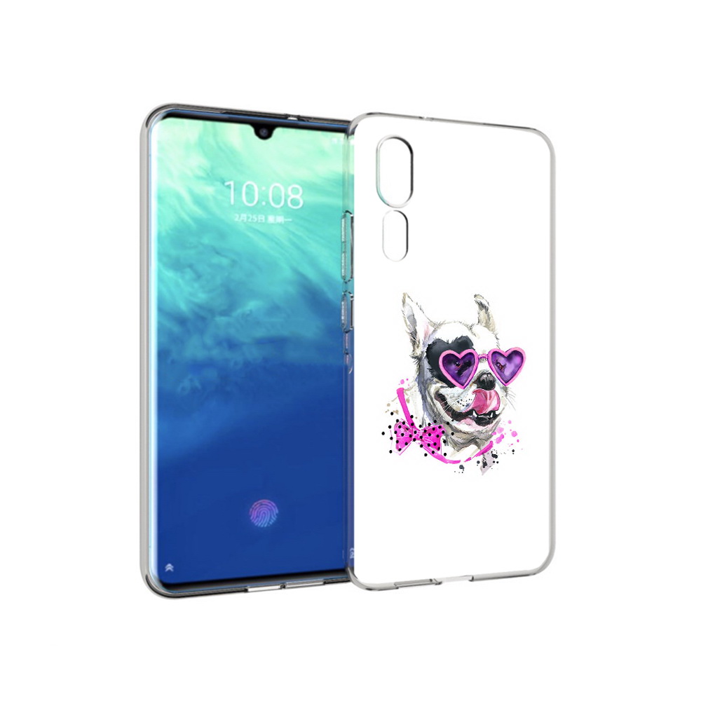 Чехол MyPads Tocco для ZTE Axon 10 Pro акварельный пёс (PT134302.444.218)