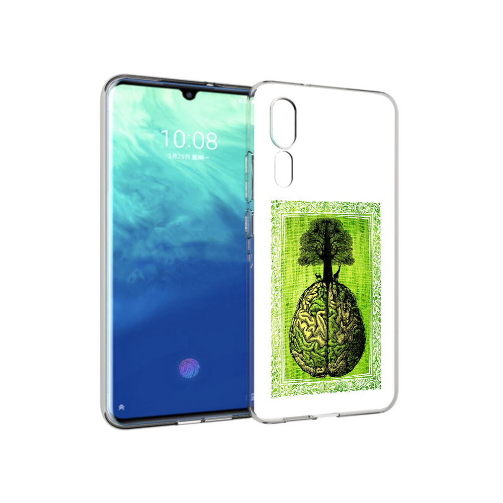 

Чехол MyPads Tocco для ZTE Axon 10 Pro абстракция здоровый мозг (PT134302.444.211), Прозрачный, Tocco